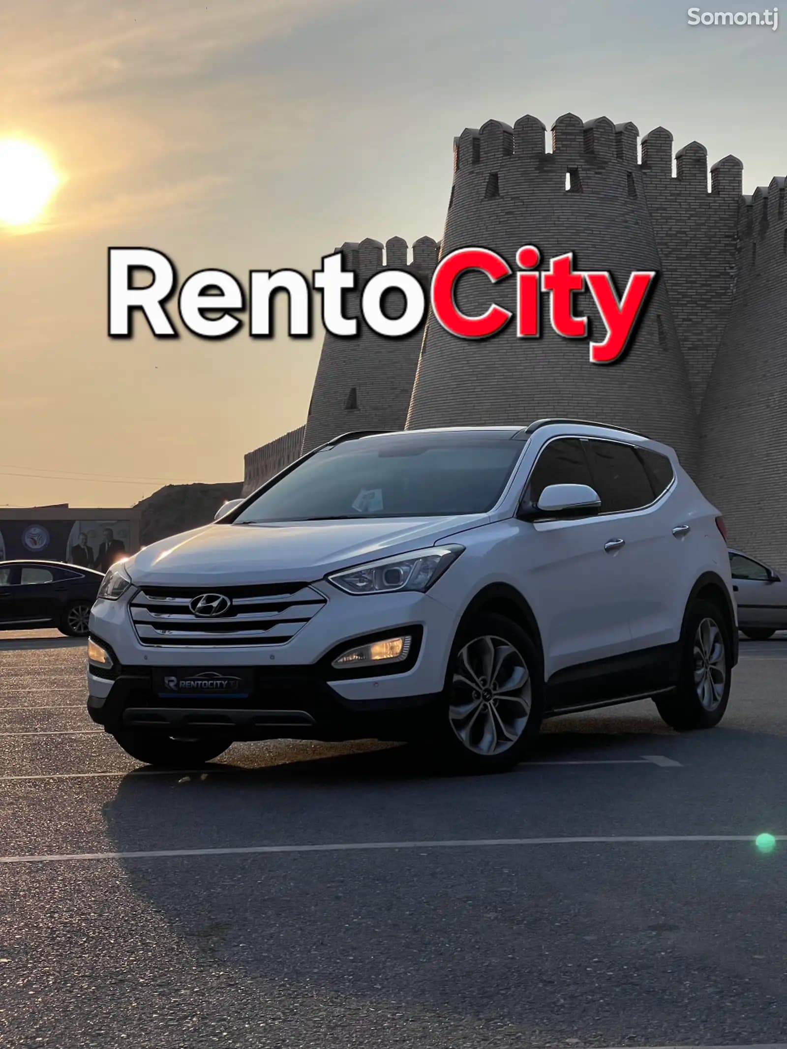 Аренда Hyundai Santa-Fe 2015 в Худжанде — вид спереди